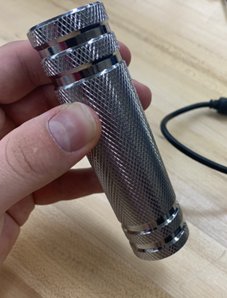 Knurled steel handle stock
