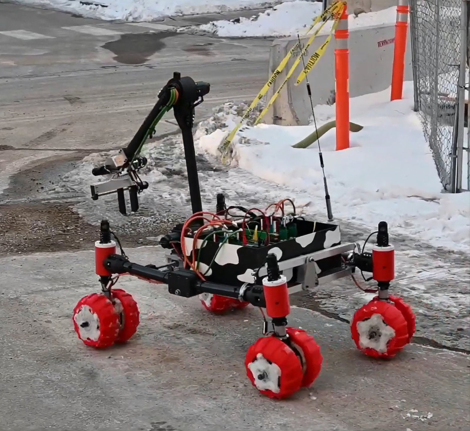 Final rover with integrated swerve modules